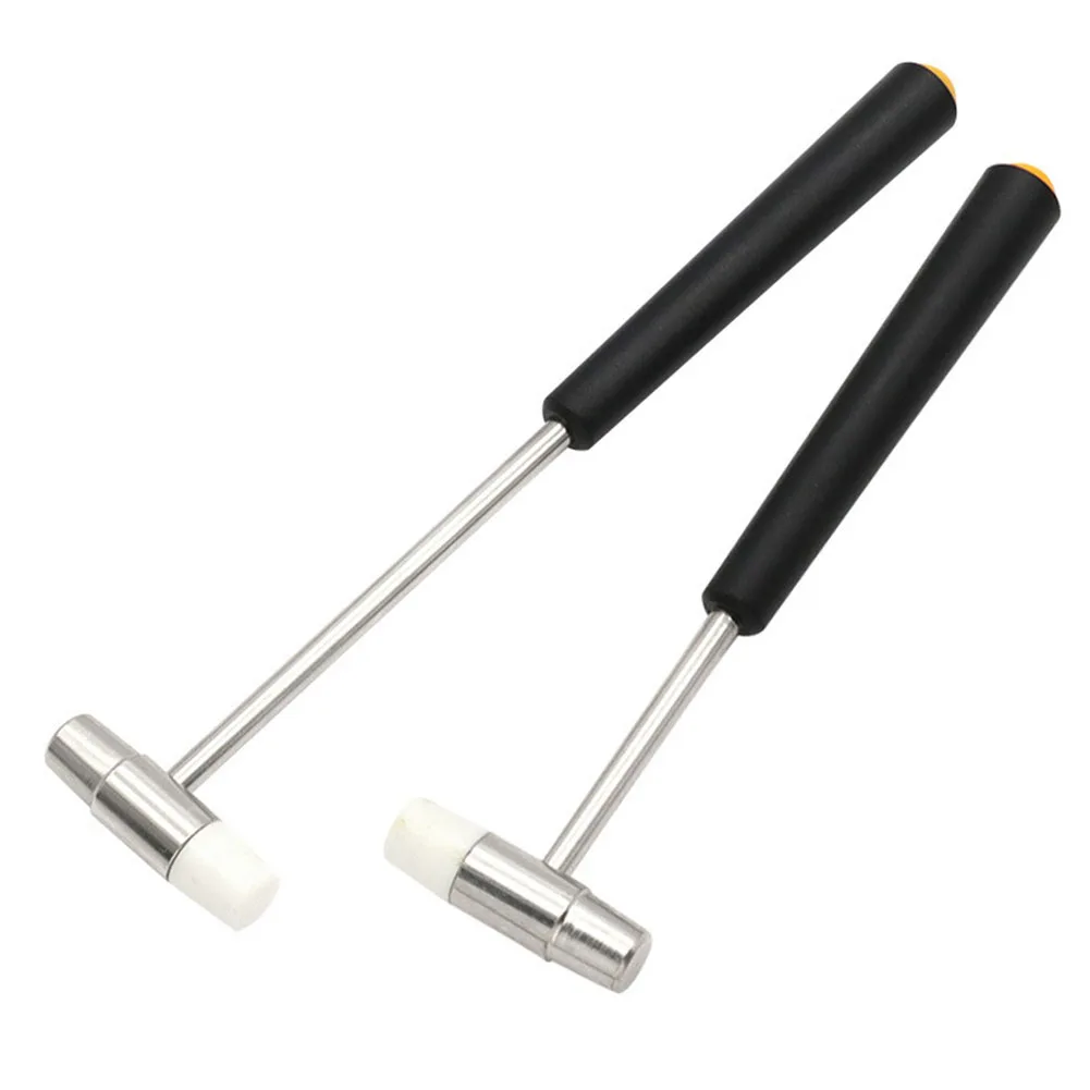 Small Hammer DIY Repair Tool Metal Rubber Mini Hammer Double Head Portable For Jewelry Watch Repairing 1pc rubber hammer,mini hammer