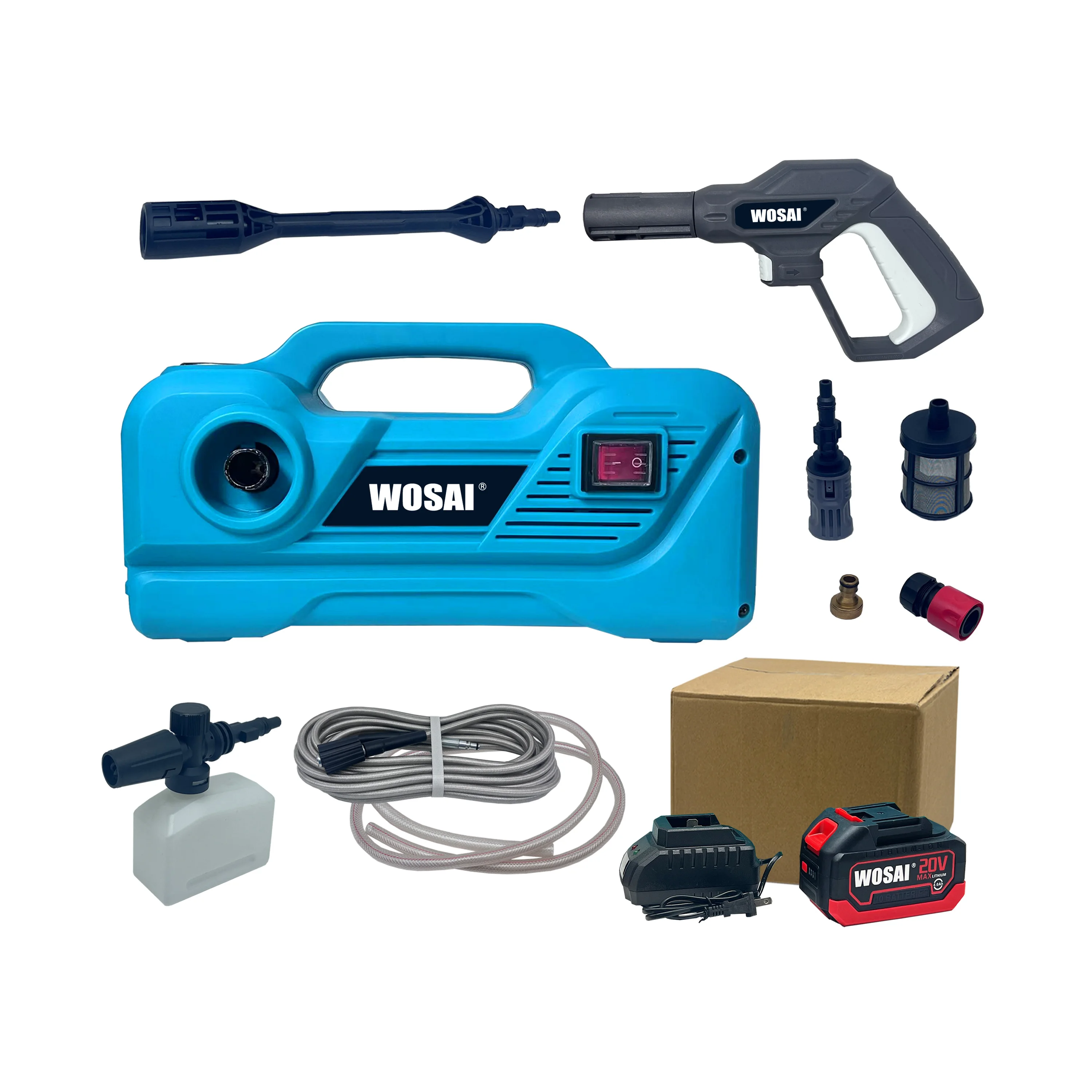 

20V Battery Cordless Electric High Pressure Washer Cordless High Pressure Car Washer