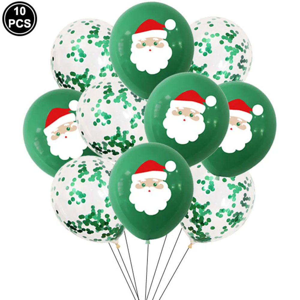 thumbnail image 1 of Globos navideños de Papá Noel, muñeco de nieve, alce, árbol de Navidad, decoraciones inflables para fiestas navideñas, decoración para fiestas en el hogar, 1 of 5