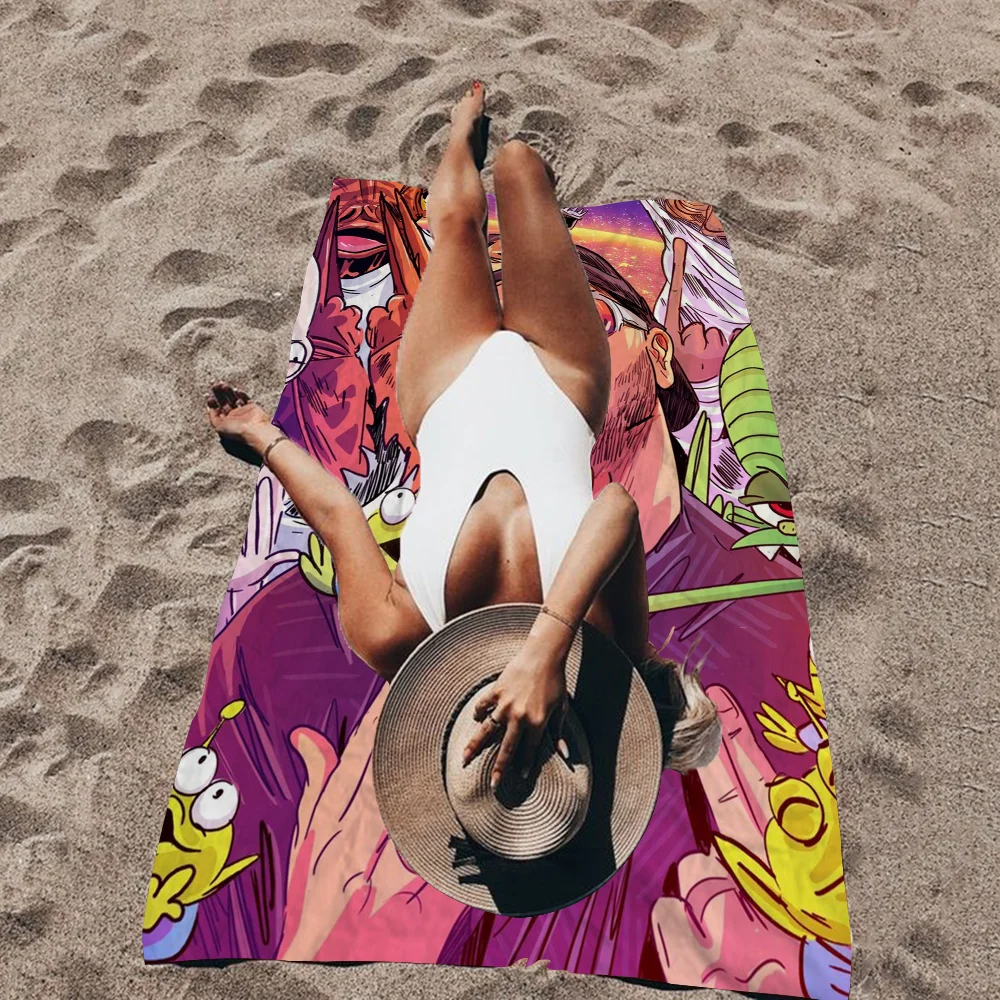 JuL C'est Pas Des Lol Big Microfiber Beach Towels Quick Dry Towel Sand Beach Towels Pool Towel for Travel Swim Pool Yoga 4