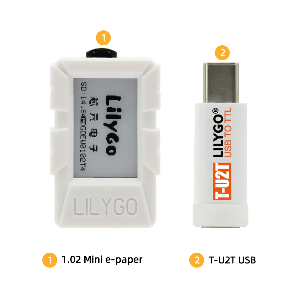 Lilygo® Ttgo Mini E-paper Core Esp32 1.02 Polegada Display Esp32 Pico wi fi sem Fio Ble Placa de Desenvolvimento do Módulo tf com Abs Escudo - Image 4