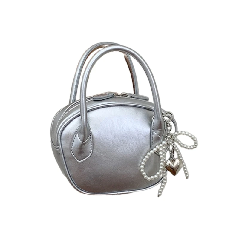 Women Korean Styles Crossbody Bag PU Leather Shoulder Bag Fashion Bag Bowling Bag Coin Purse Shopping Bag