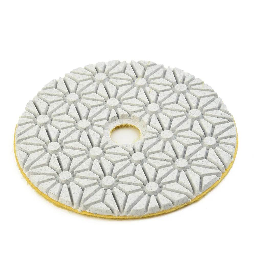 1 STÜCK 4 Zoll 100 mm Trocken-/Nass-Diamant-3-Stufen-Polierpads Granit Beton Marmor Polieren Verwendung Schleifscheiben-Set Elektrowerkzeuge – Detail 18
