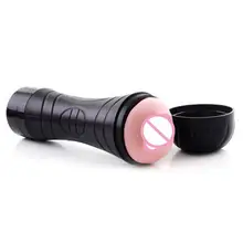 Male Vibrating Device Massage Masturbation Cup Artificial Realistic Vagina Pussy Mouth Sucking Tighten Sex Toys for Men 