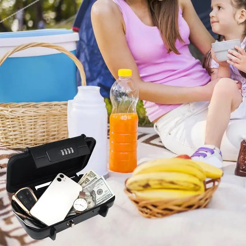Portable Travel Safe Box with Password Protection