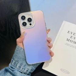 Luxury Matte Laser Shockproof Phone Case with Bumper Back Cover for iPhone 14 (Laser)
