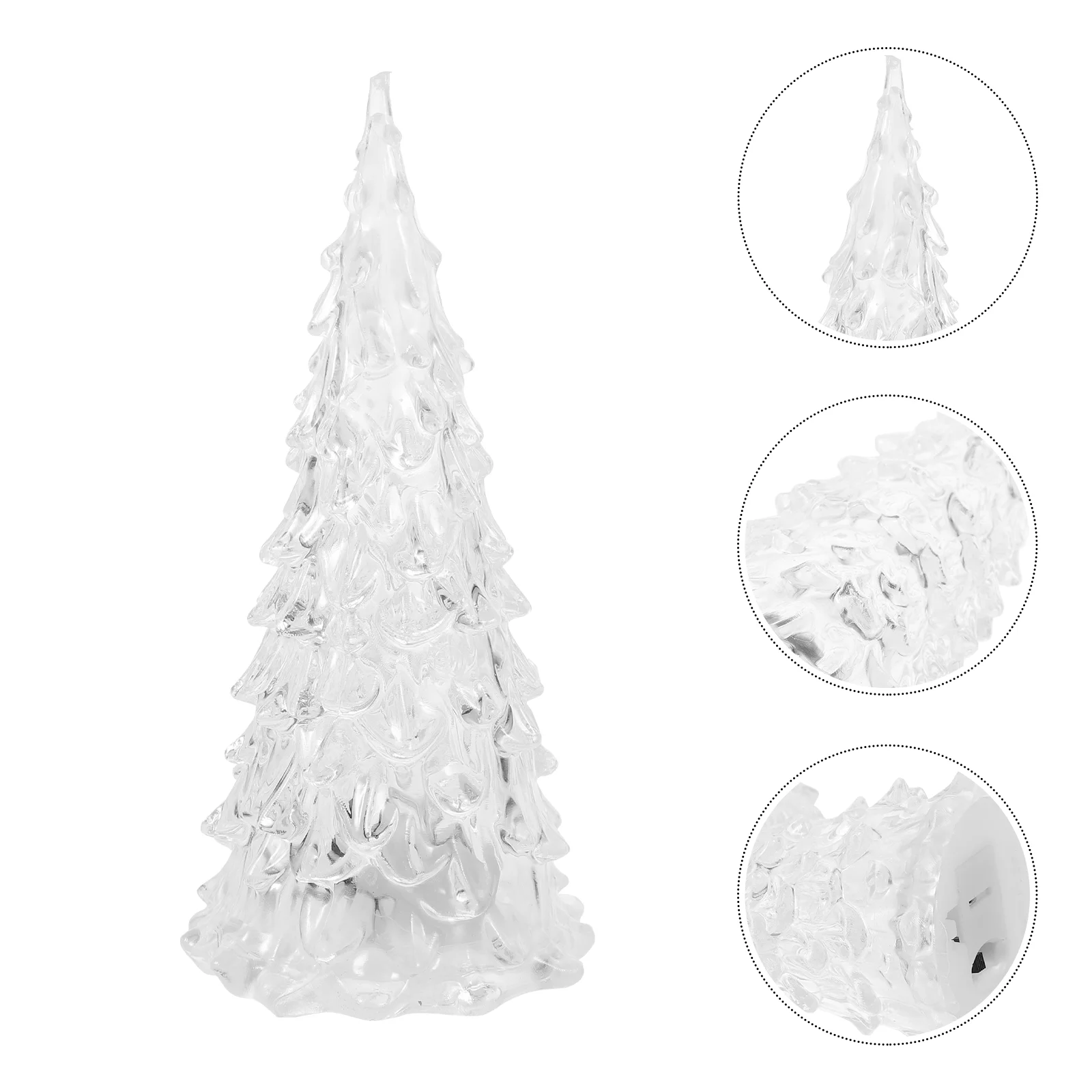 

8 Pcs Toy for Kids Acrylic Christmas Tree Decorations Childrens Toys Luminous Tabletop Chidrens