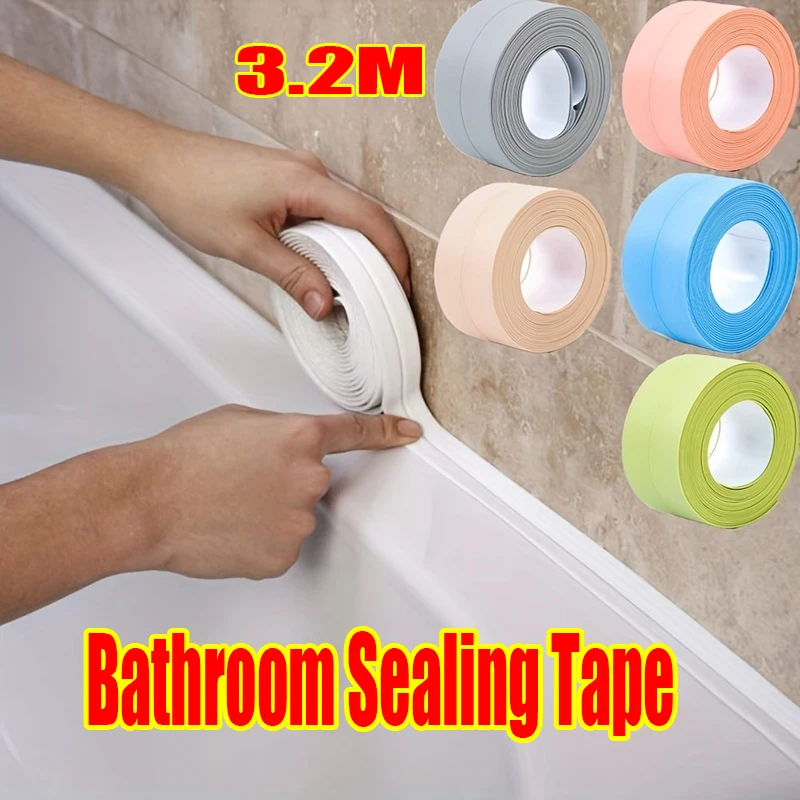Enhanced Bathroom Sealing Tape - Waterproof Anti-Mildew Adhesive Strip