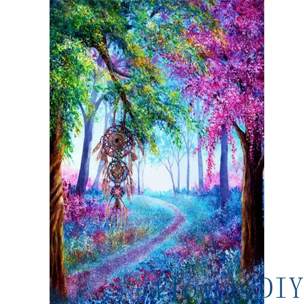 

Flower 2482-489.93 Cartoon Digital Oil Painting Moon Night Scene Filling Suitable For Adults Hand-painted Suit Handicraft Design