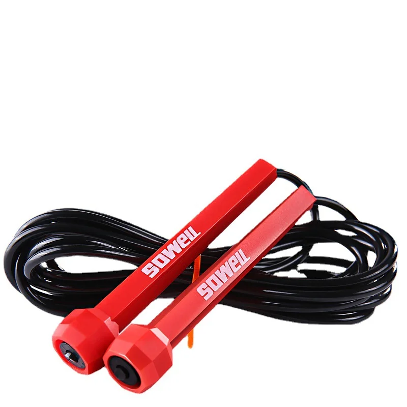 

Fitness Crossfit Skipping Rope Cord Speed Jumping Exercise Equipment Adjustable Boxing Skipping Sport Jump Rope Red Balck