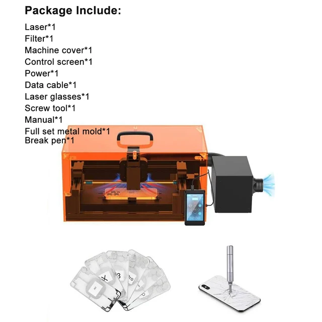 thumbnail image 2 of V3 Laser Machine For IPhone Back Glass Repair - Auto-Focus Laser Removal System 2 of 13