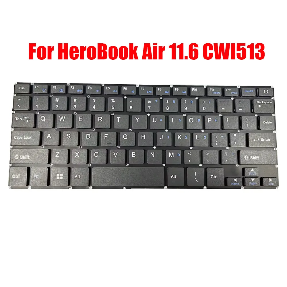 Teclado de Substituição do Portátil para Chuwi Herobook Air Teclado Retroiluminado Inglês Eua Cinza Novo Cwi513 11.6