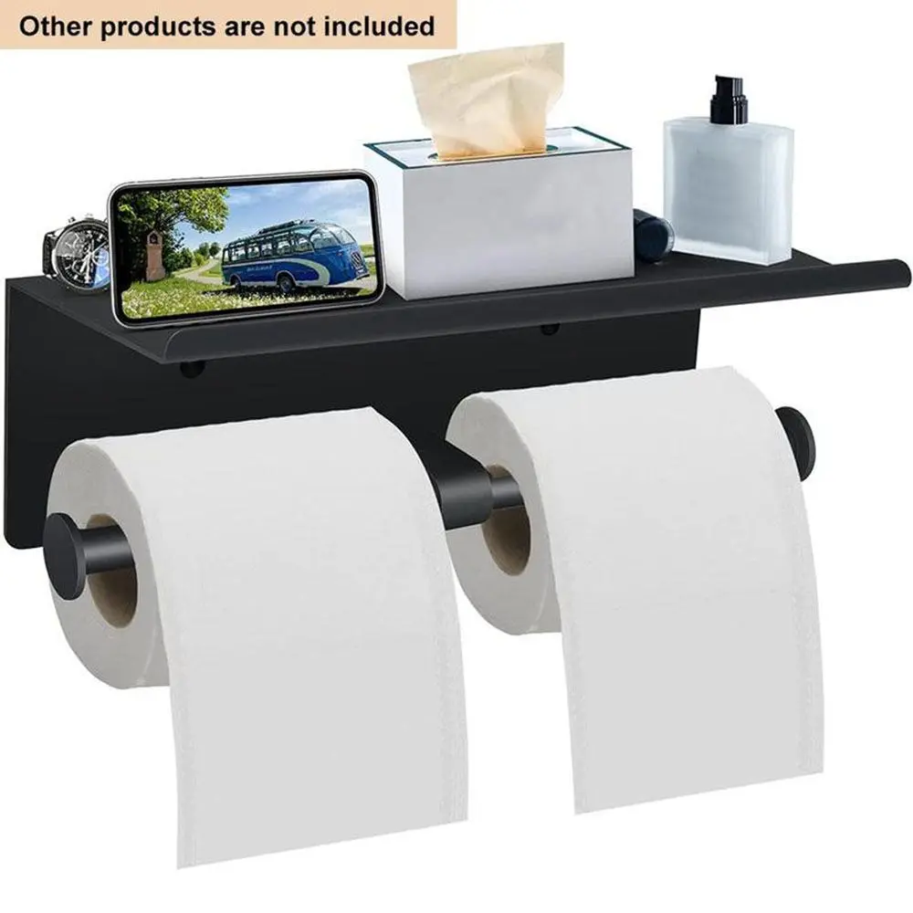 

Paper Holders Mobile Phone Rack Bathroom Roll Holder Toilet Roll Paper Shelf Wall Hanging Tissue Box Paper Towel Rack