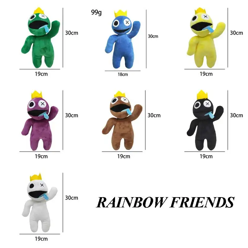 

Rainbow Friends Plush Toy Cartoon Game Kawaii Character Doll Blue Monster Soft Stuffed Animal Halloween Birthday Gift for Girl