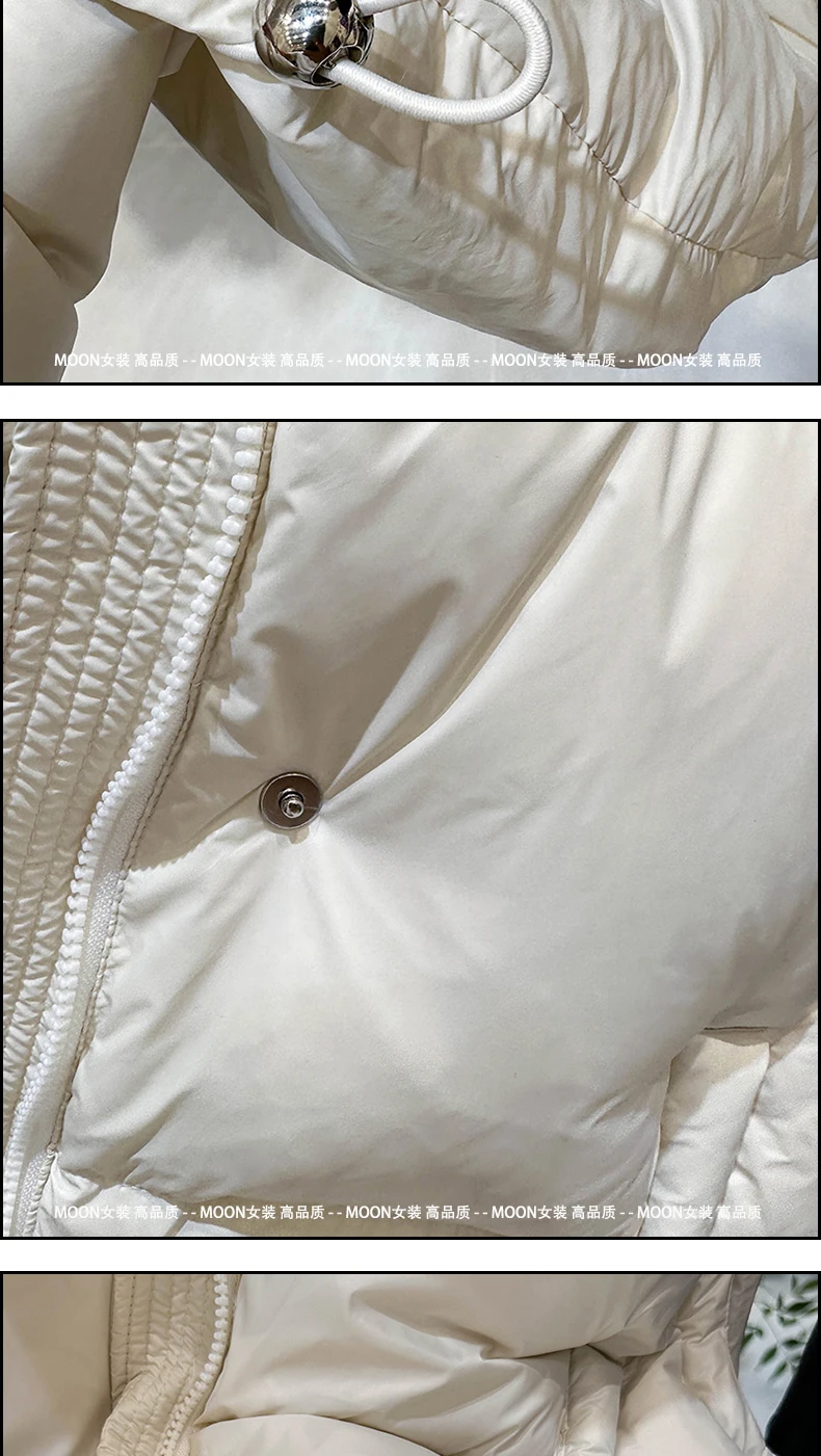 Loose 90 White Duck Down Collar Gray Down Vest for Women 2023 New Simple Woman Thickened Straight Short Waistcoat Outer Wear