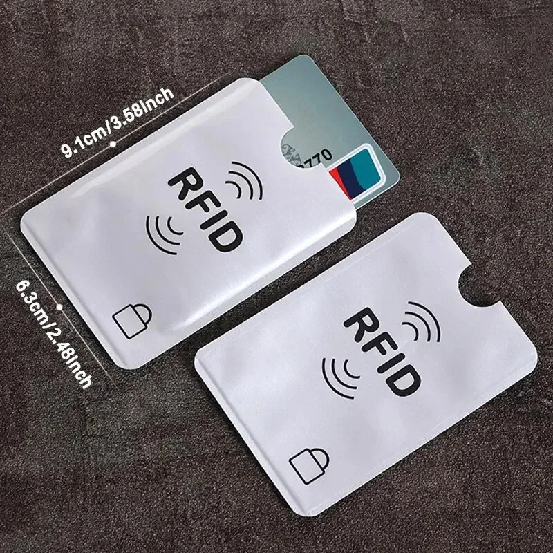 RFID Blocking Aluminum Foil Card Sleeve Anti Theft Swipe Case