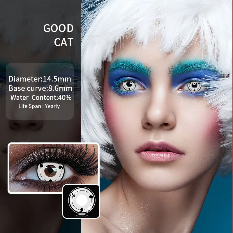Blue Cat Eyes Contacts