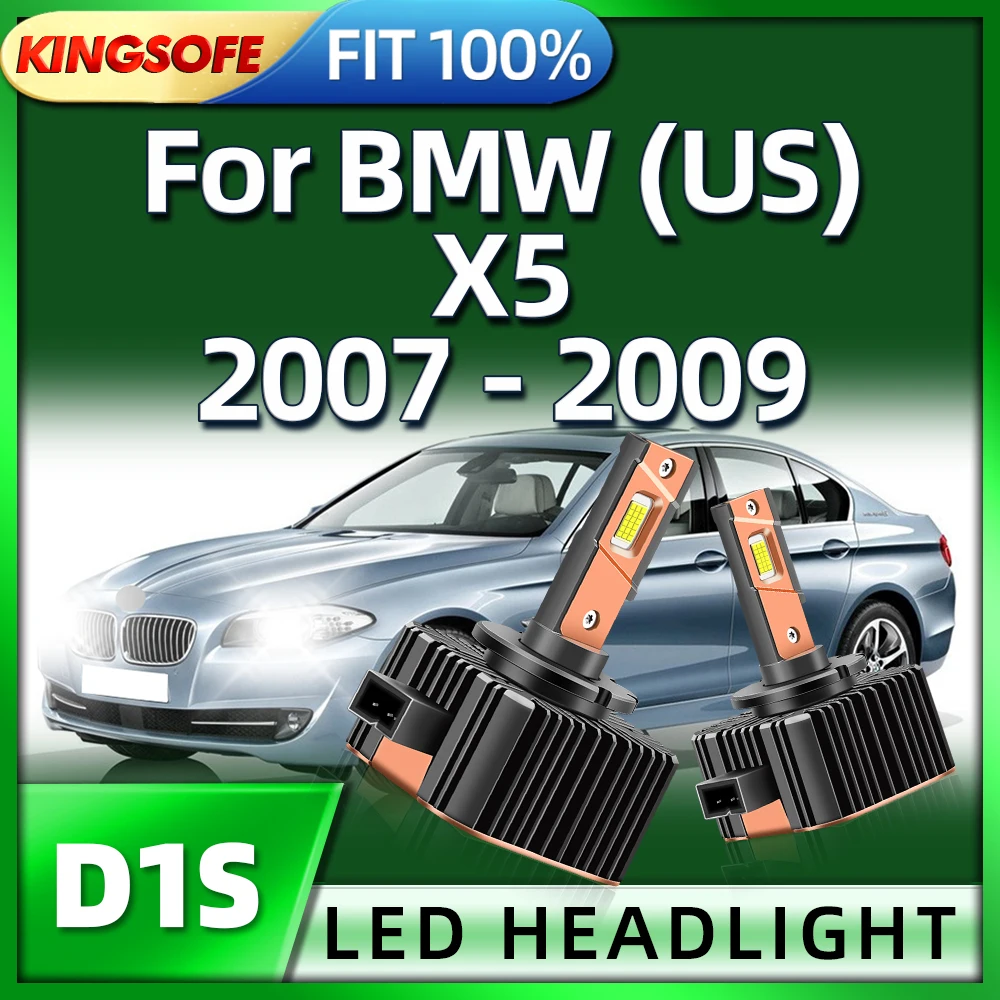

Roadsun Led Bulbs 45000LM Headlight 130W Super Bright D1S Car Light 6000K White For BMW (US) X5 2007 2008 2009