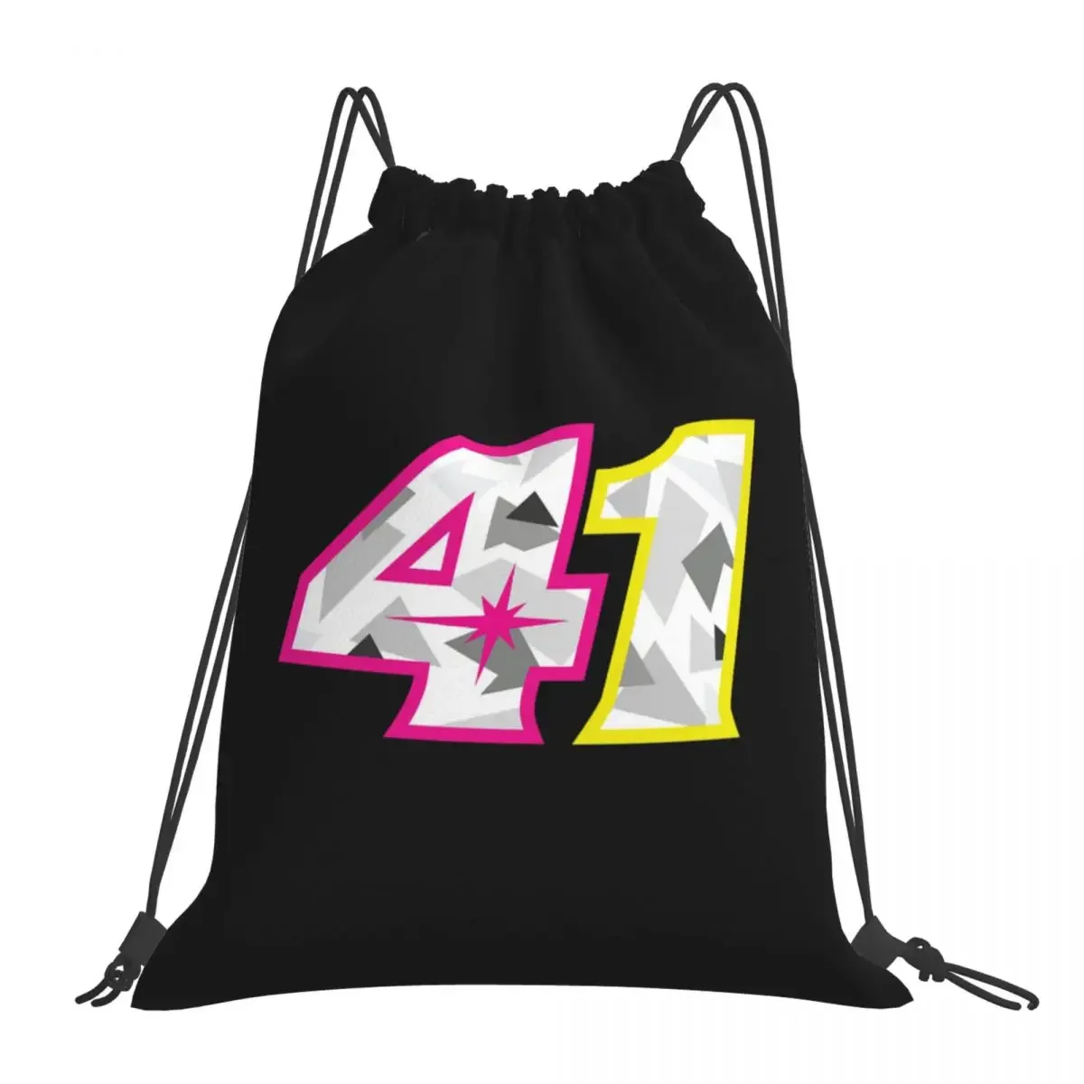 

Aleix Espargaro Number 41 Backpacks Portable Drawstring Bags Drawstring Bundle Pocket Sundries Bag BookBag For Travel School