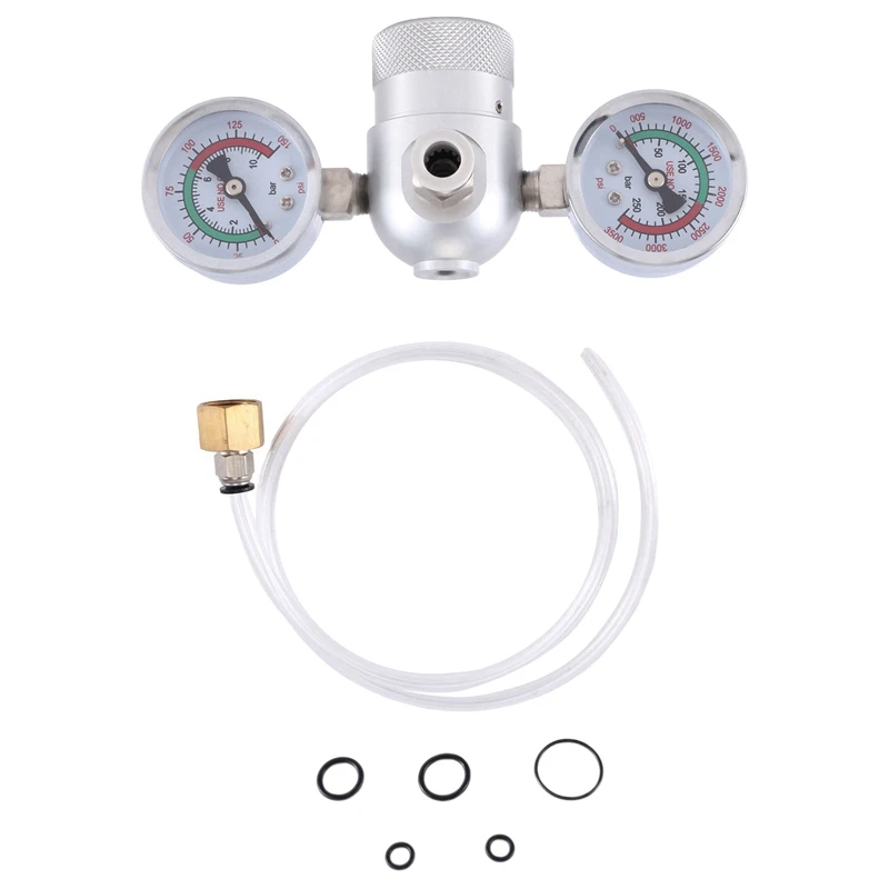 NEW-Whipped Cream Pressure Regulator Valve With Hose Line And Adapter For Whipped Cream Chargers 0.95 Liter 580G Tank