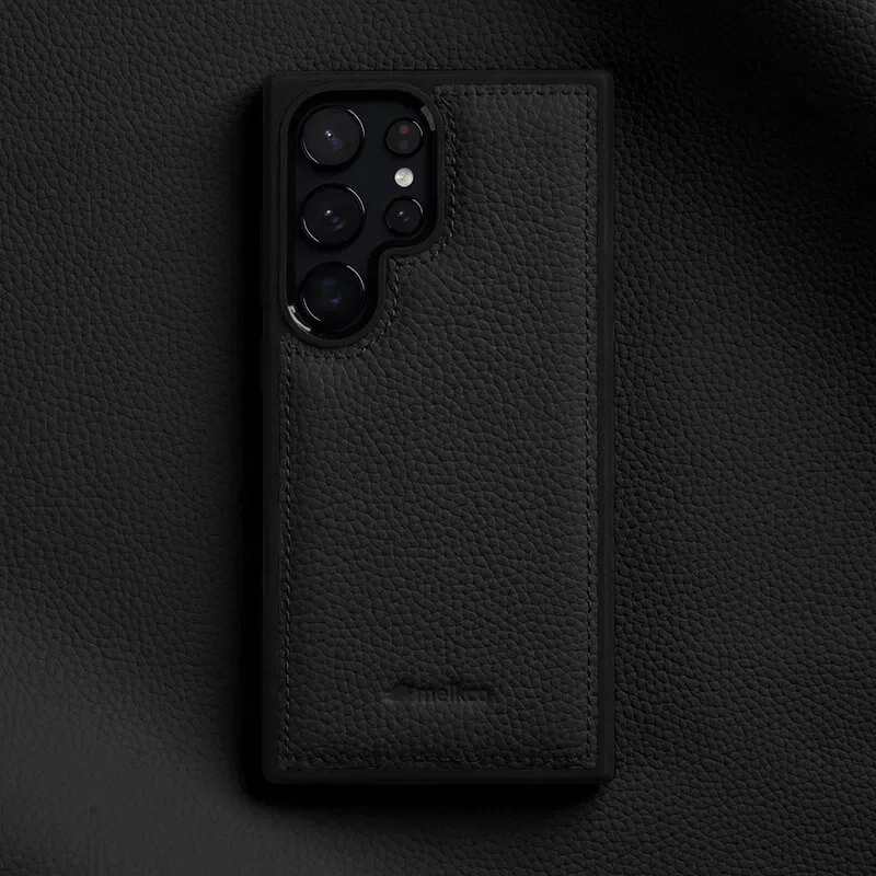Premium Real Leather Phone Case - Protective Natural Cowhide Shockproof Cover