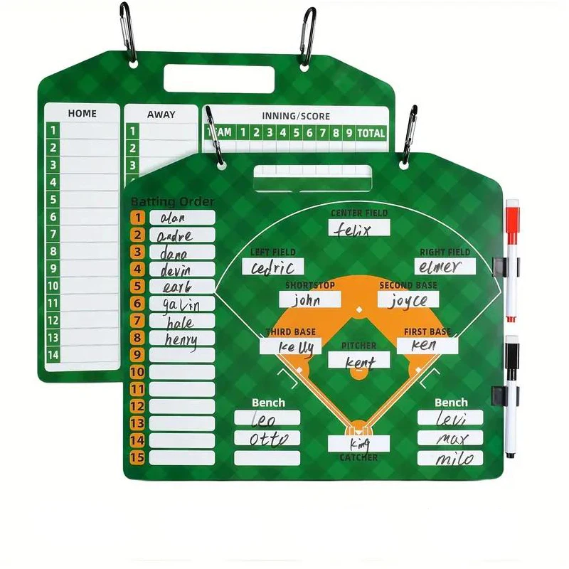 1pc Baseball Coaching Board Teaching Assistant Baseball Tactical Board Erasable Demonstration Command Tactical for Match