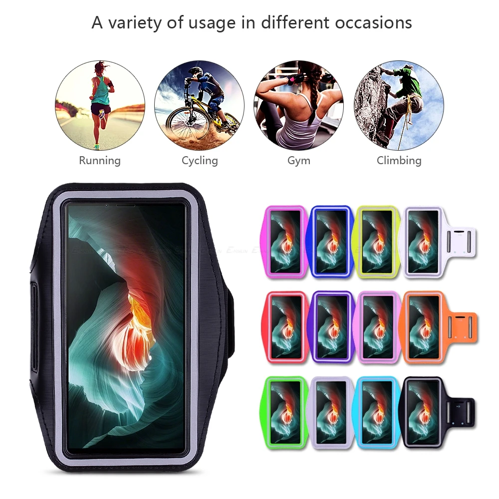 Durable Sports Armband for Running, Cycling, and Gym Workouts - Universal Phone Holder for Active Lifestyles