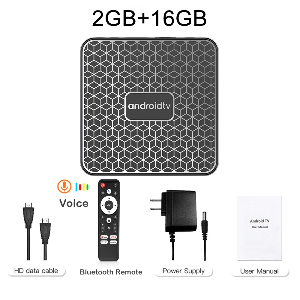 RK3518 Android 16.0 Smart TV Box WiFi 6 8K UHD з голосовим керуванням USB 3.0 Чотирьохядерний плеєр для потокового відтворення медіа, приставка з пультом дистанційного керування