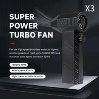 130000RPM Car Electric Air Duster X3 Mini Turbo Violent Fan with 3 Speeds Rechargeable Super Jet Dry Blower for Truck Keyboard