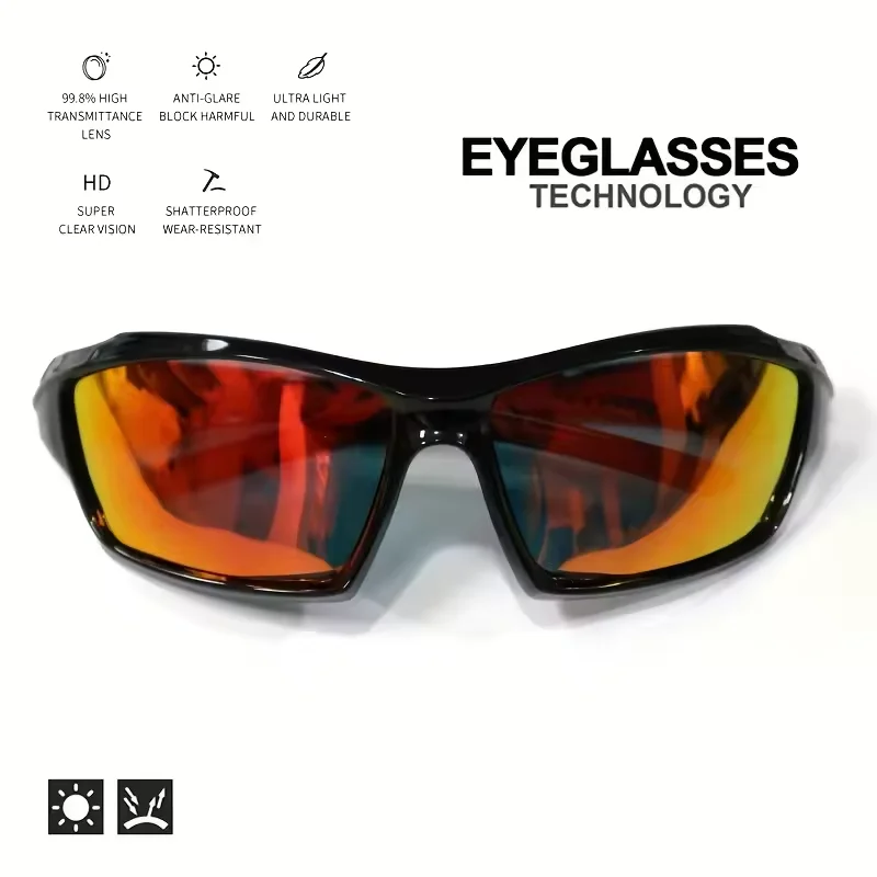 Polarized Sunglasses Men's Colorful Film Outdoor Night Vision Driver's Cycling Sports Wind Goggles