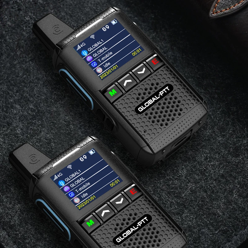 Global-ptt MX2 Android Walkie Talkie WIFI 4G GPS POC Wireless Set Two Way Mini Portable Radio Type-C Long Range Communicator