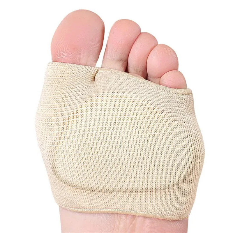 2pcs Silicone Metatarsal Sleeve Pads Half Toe Bunion Sole Forefoot Gel Pads Cushion Half Sock Prevent Calluses Blisters Insoles
