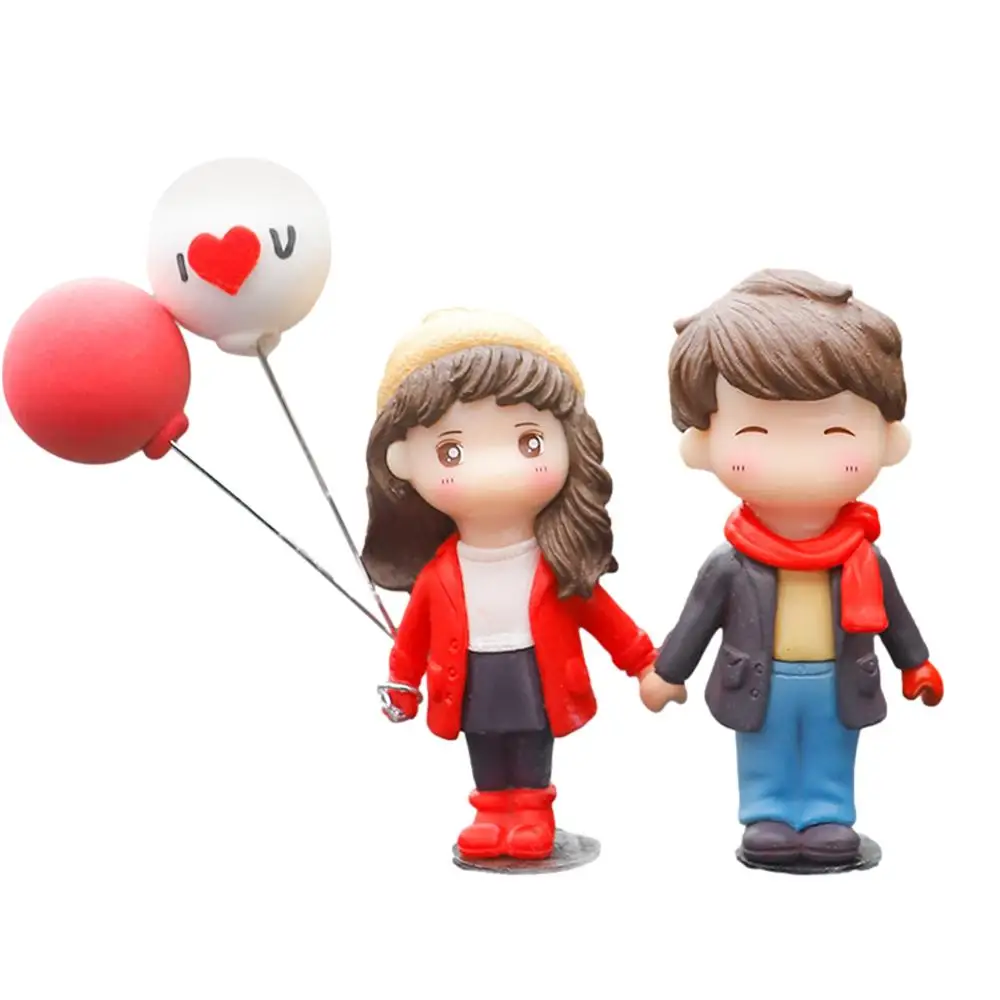 Auto Dekoration, Süße Cartoon Paare, Action Figur, Ballon Ornament, Süße Paar Ornamente Für Auto, Niedliche Kuss Paar Puppen Ornamente, Auto Armaturenbrett Dekorationen (O