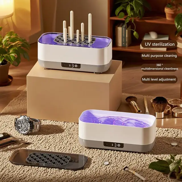 1pc Portable Ultrasonic Glasses Cleaner Machine for Eyeglasses Jewelry Capacity with Fast Cleaning Function 2