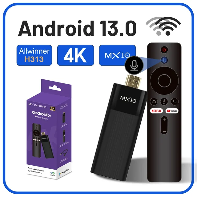 Amazon Fire Tv Stick MX10 F3/MX10 Mini TV Stick Android13 H618 ATV