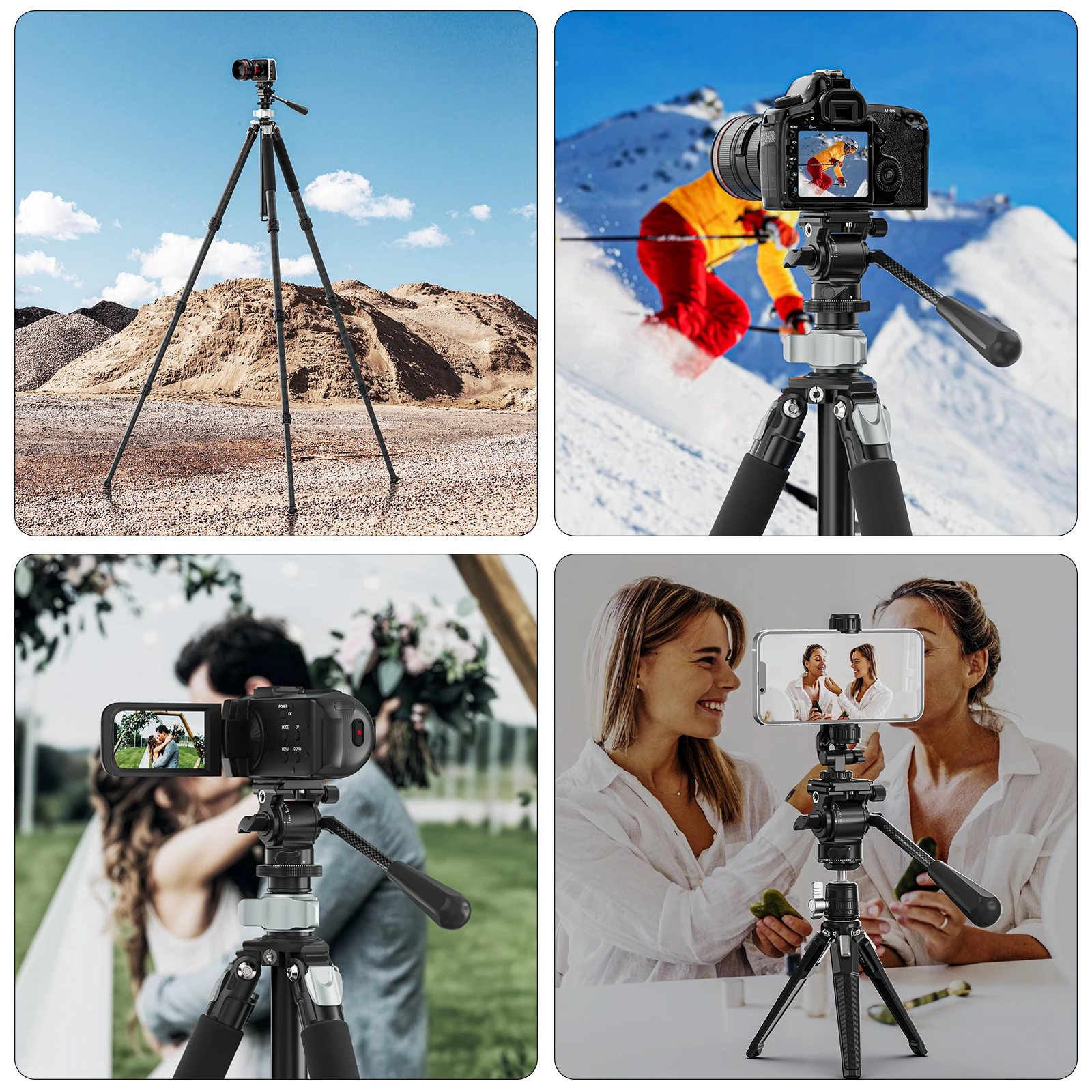 V1S Mini Video Head Carbon Fiber Handle Hydraulic Tripod Head Arca Swiss Quick R