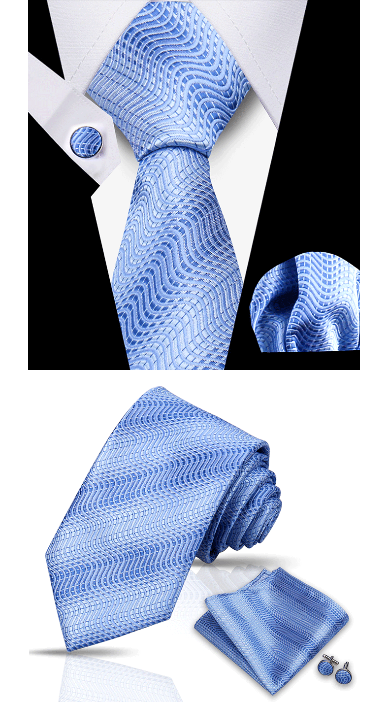 Krawatte für Männer, klassisch, kariert, Taschentücher, rote Krawatte, Manschettenknöpfe für Männer, Bluse, Business, Hochzeit, Accessoires, Damen, Kragen, Mann, Geschenk – Detail 10