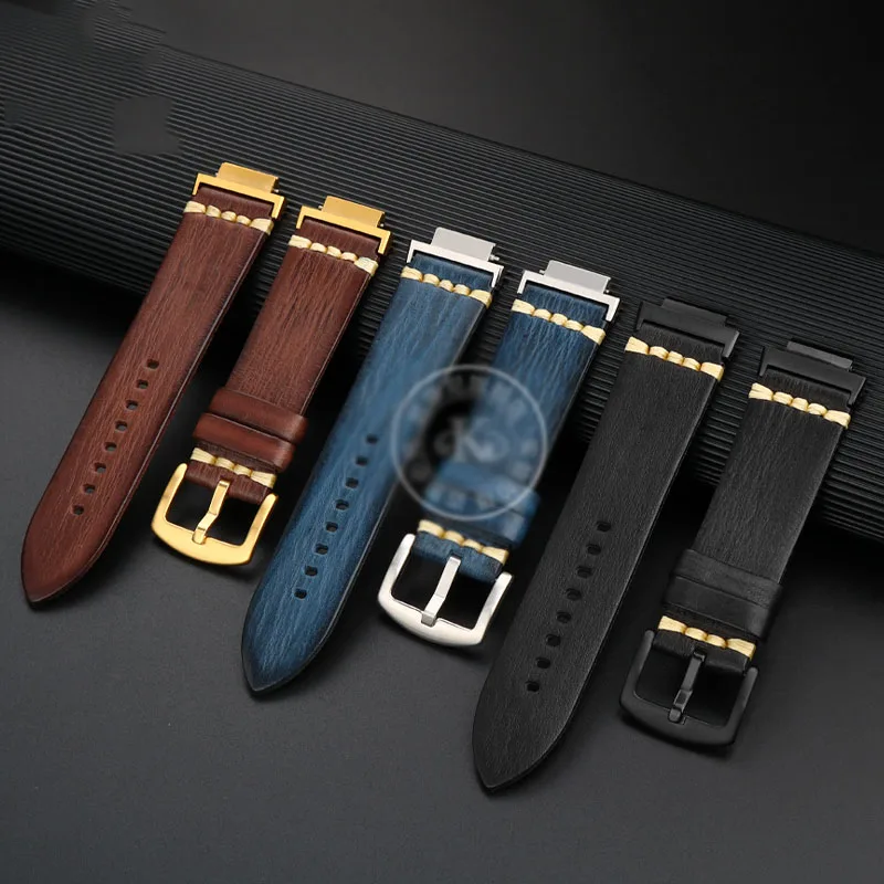 NEW Genuine Leather Watch Band stainless steel Watch Case For Casio GA 2100 GM 2100 Farm
