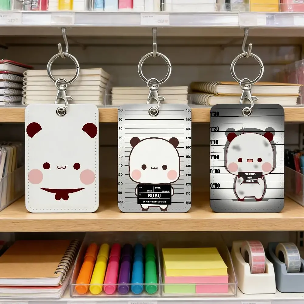 Charming Bubu Card Holder with Keychain - Protective Case