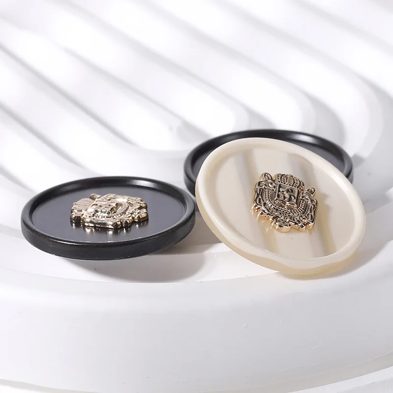 금속 작은 아로마 스타일 라운드 송진 버튼 트위드 코트 점퍼 버튼, 섬세한 세트 트렌치 코트 장식 버튼 액세스, 10 개