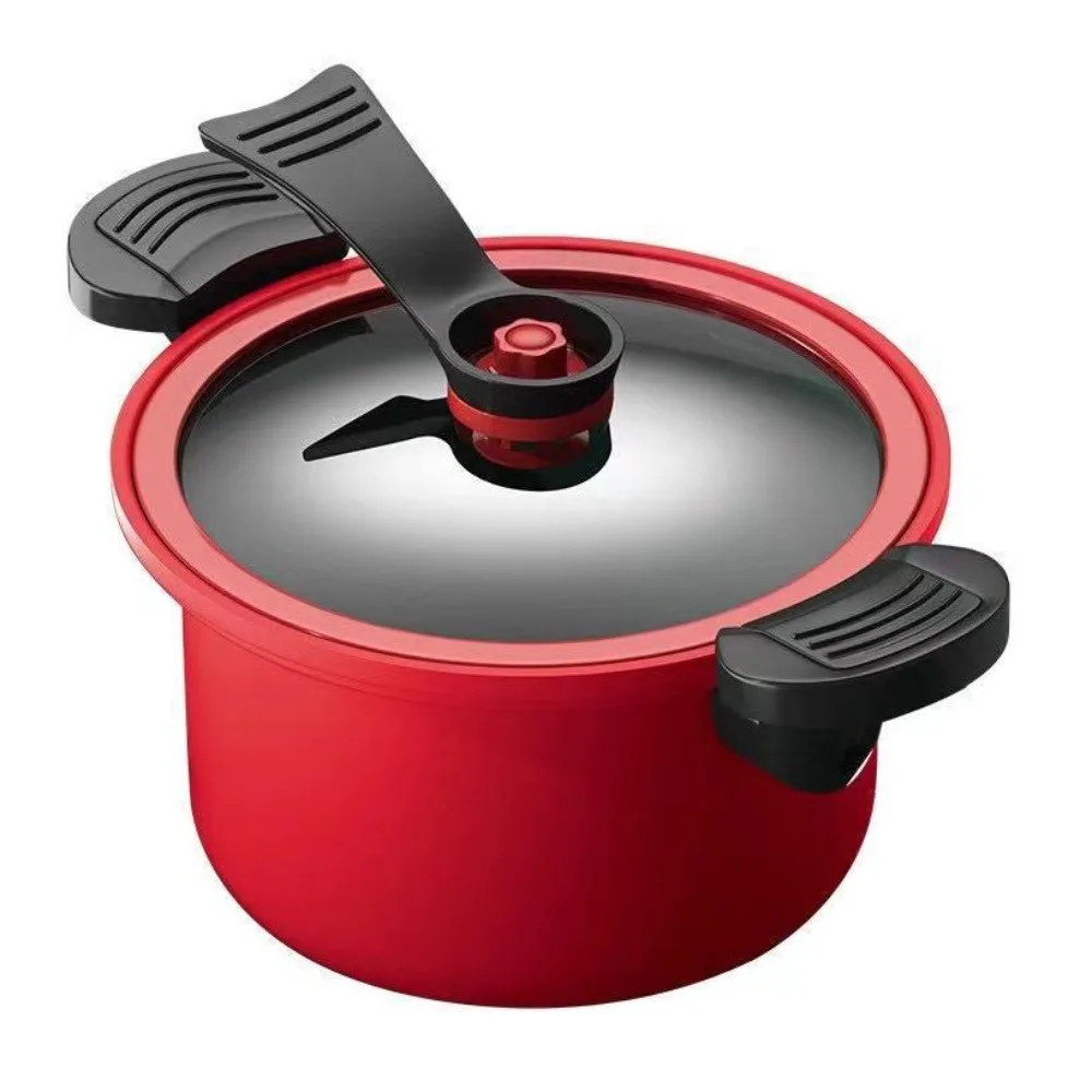Pressure Cooker 3.5L Pressure Cooker Soup Meat Pot Rice Cooker Gas Stove Micro Pressure Stew Pot Non-Stick Cooking Pots Kitchenware
