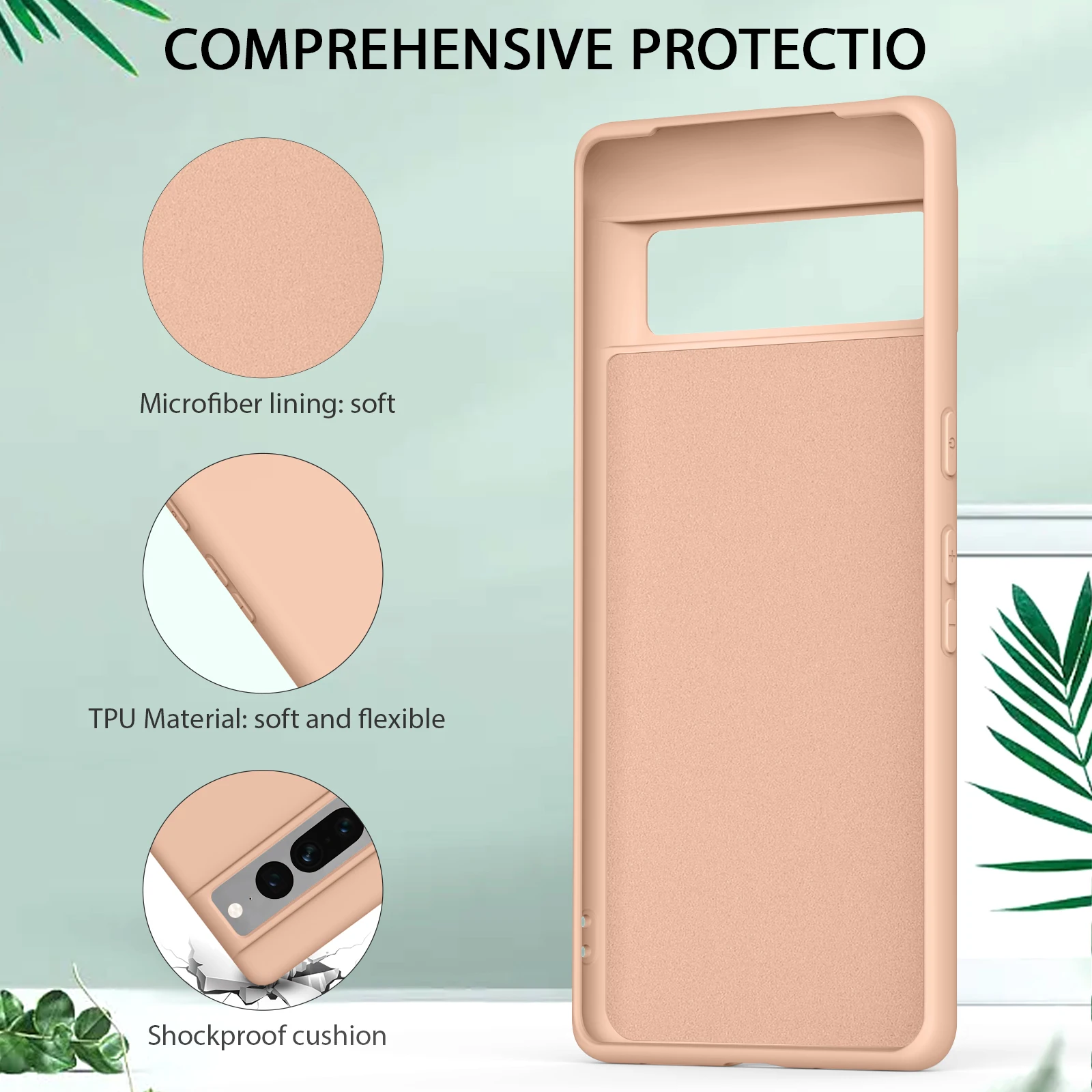 Stylish Liquid Silicone Shockproof Phone Case - Soft Back Cover Accessory