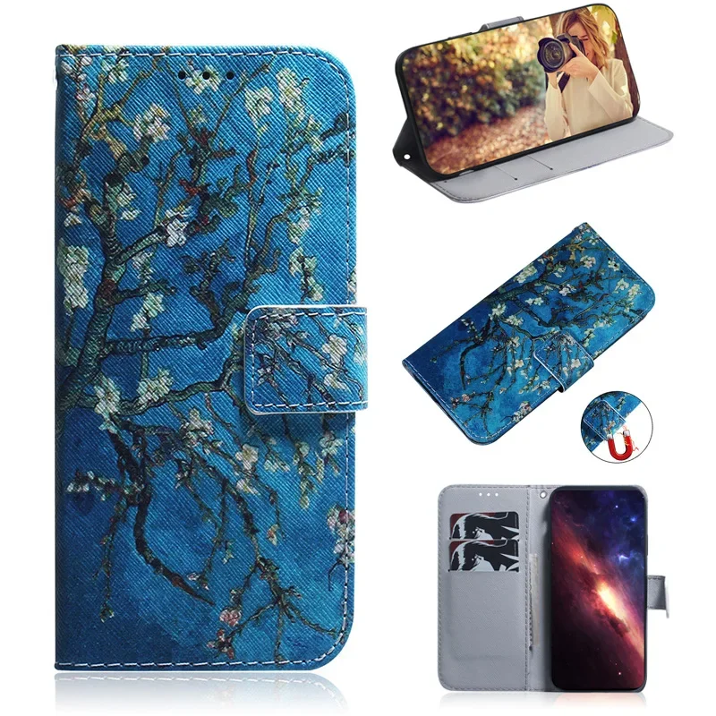 Elegant Painted Flip Leather Magnetic Phone Case – Premium Protection Cover with Stylish Design