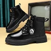 Men's Boots Four Seasonal Outdoor Workwear Boots Male Casual Boots Fashion Soft Sole Comfortable Leather Sports Boots Men's Shoe