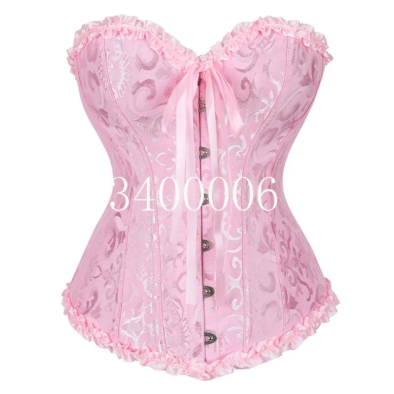 Corsets bustiers Floral lace tops for Women plus size Vintage sexy corsets Gothic satin lingerie Corselet overbust plus size corset bustier top waist corset lace corset