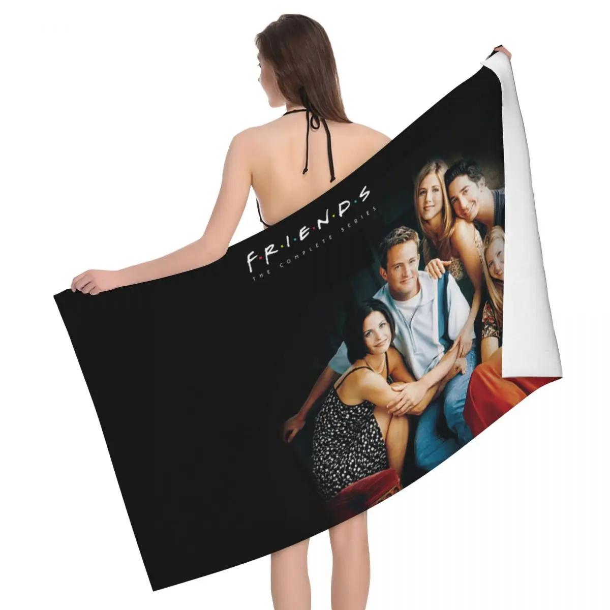 

Friends Characters Classic Poster Beach Bath Towel Microfiber TV Show Pool Towels