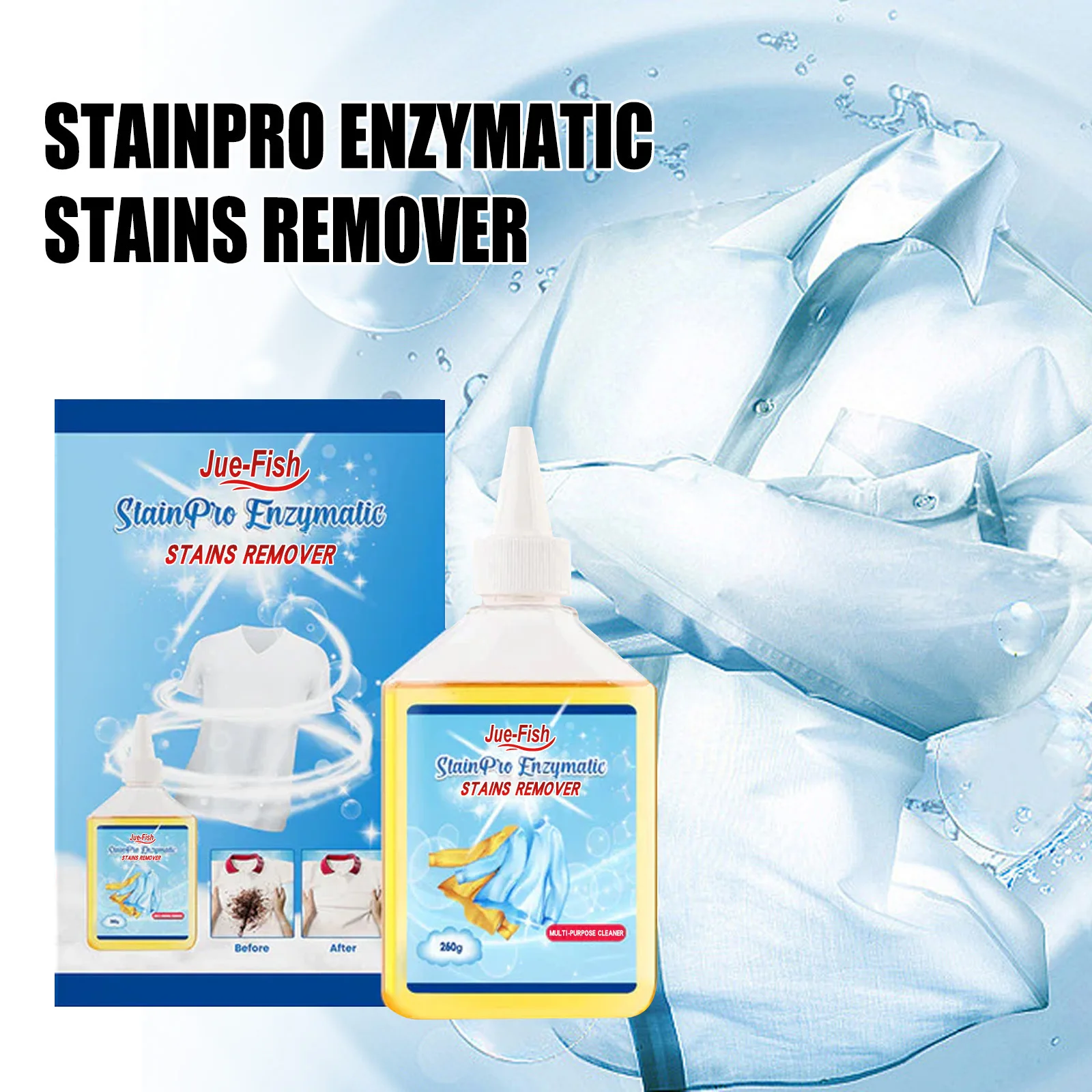 Laundry Stain Remover Portable Active Enzyme Clothing Stains Removal Agents Household Dormitory Oil Cleaning Laundry Detergent