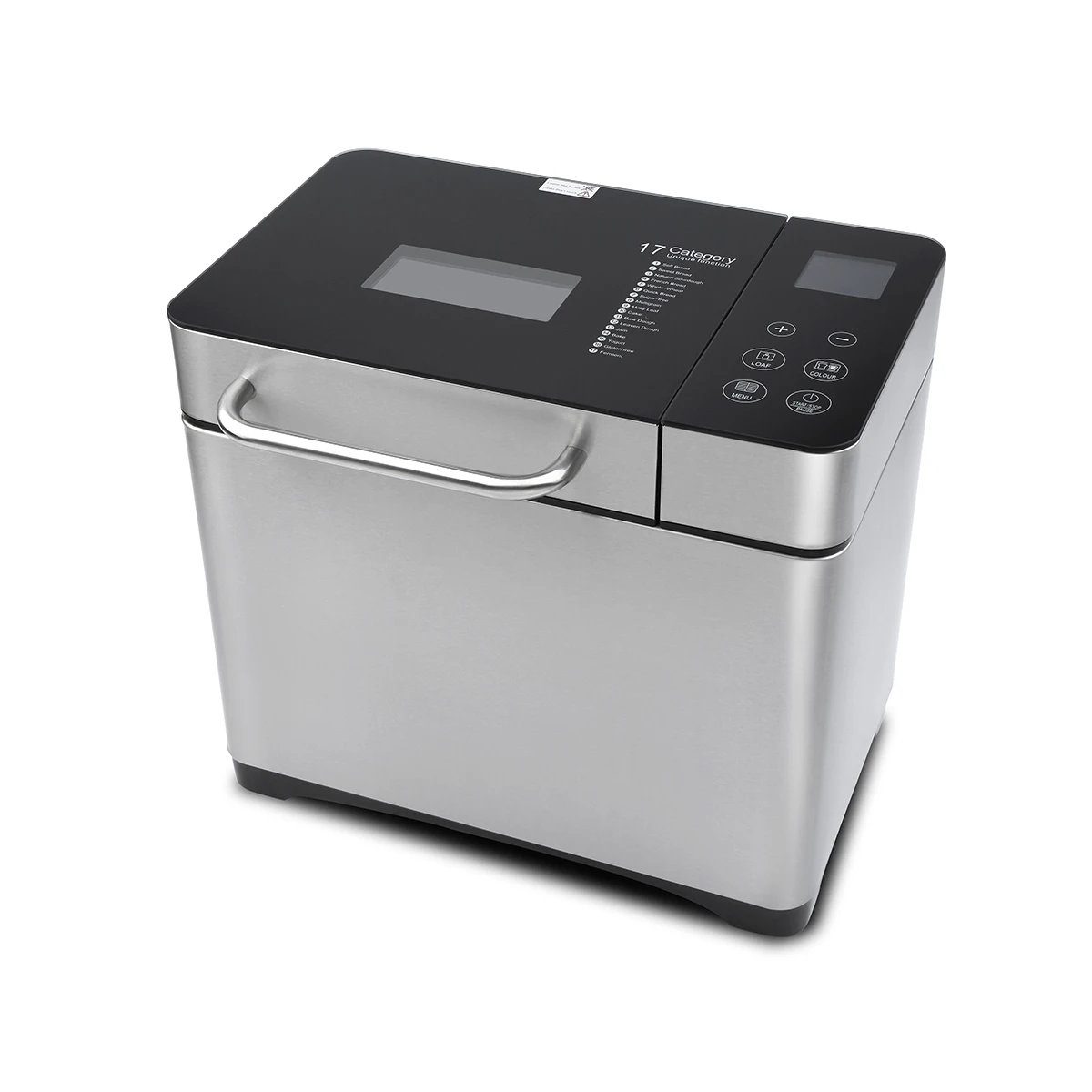 2LB 710W Digital Automatic Bread Maker, Portable Large Capacity Bread Maker Machine, Household Electric Baking Machine.