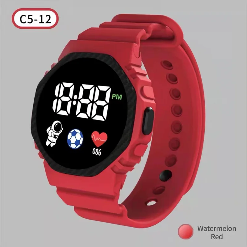 Sports Digital Wristwatches for Kids Waterproof Fashion Smart Children