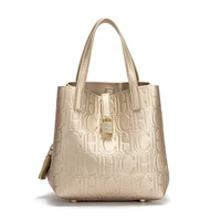 Classic Simple Solid Color Women's New 2024 Large Capacity Handbag Letter Element Women's Handbag - Image 2